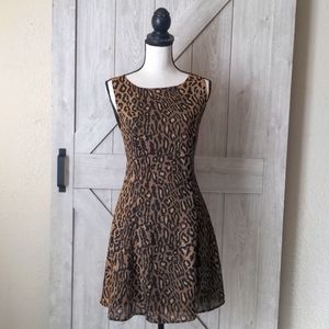 Animal Print Sleeveless Dress by C'est Duo Dresses